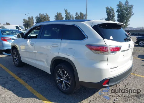 2016 Toyota Highlander Xle V6 from USA, damaged, VIN 5TDKKRFH8GS505912